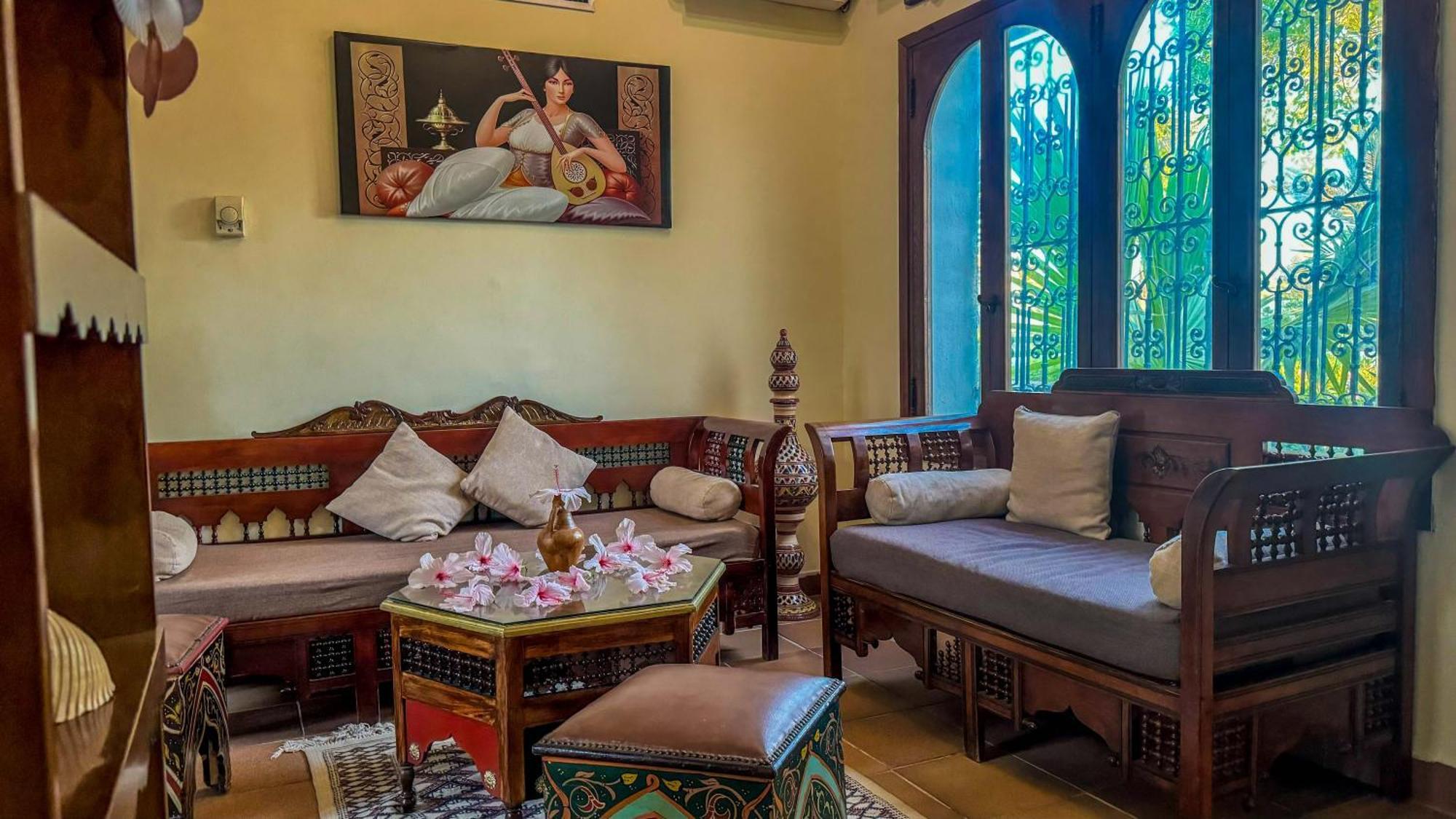 Hotel De Charme Et Spa Dar El Bhar Mezraia Luaran gambar
